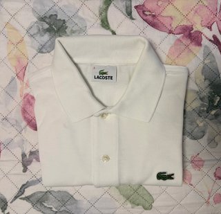 Polo Lacoste Blanco Talla 3