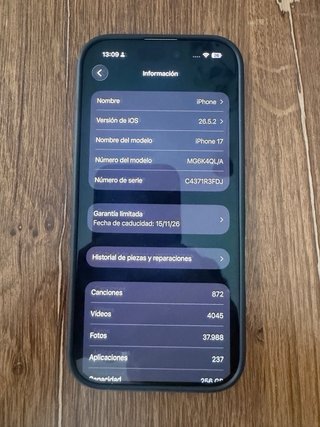 iPhone 17 256GB Blanco con Garantía