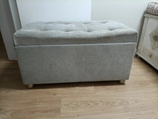 Baúl de almacenaje gris