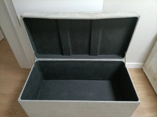 Baúl de almacenaje gris
