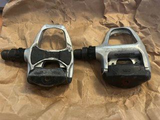 Pedales Shimano SPD Carretera Plateados