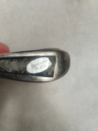 Reloj de sobremesa chapado en plata