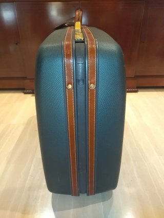 Maleta Samsonite Grande Retro Verde y dorado