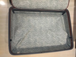 Maleta Samsonite Grande Retro Verde y dorado