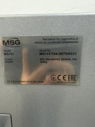 MS111 Banco de pruebas para diagnóstico de compresores aire acondicionado