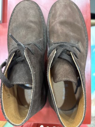 Botas niño serraje en color marron talla. 36