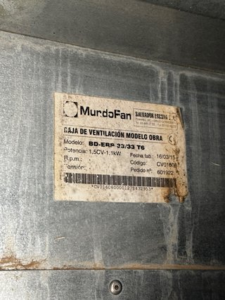 Extractor Mundofan 1.5 CV + 30m tubo