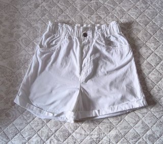 Pantalón blanco elástico ancho