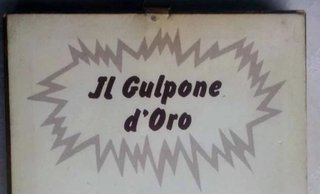 Raro quadretto Gulpone d'oro anni '80