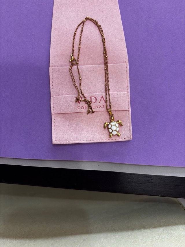 Collar Tortuga Vida Con Joyas