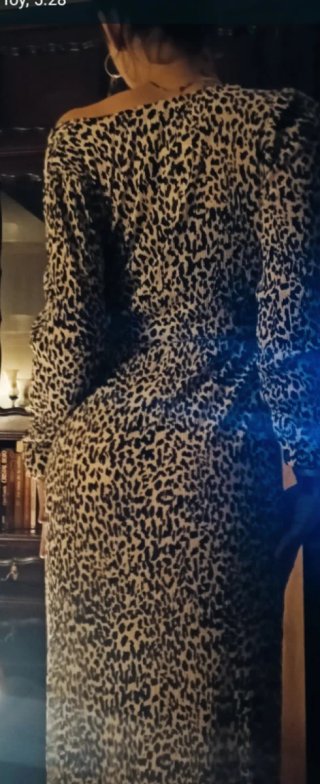 Vestido estampado animal print