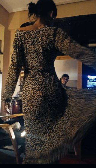 Vestido estampado animal print
