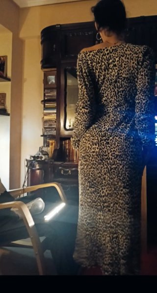 Vestido estampado animal print