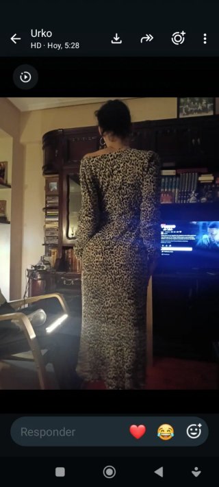 Vestido estampado animal print