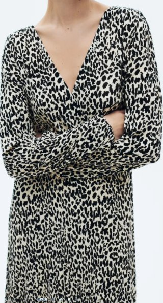 Vestido estampado animal print
