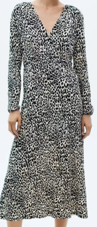 Vestido estampado animal print