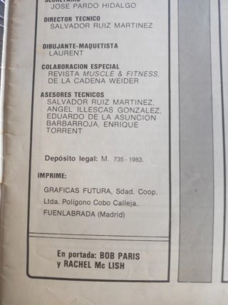 Revistas de musculación y fitness.