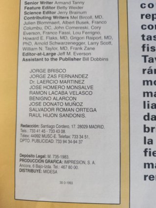 Revistas de musculación y fitness.