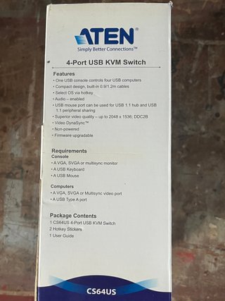 ATEN CS64US Petite 4-Port USB KVM Switch
