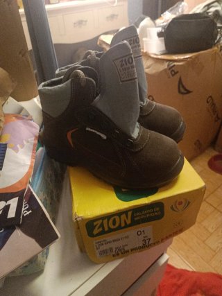 Botas de trabajo ZION marrones/verdes
