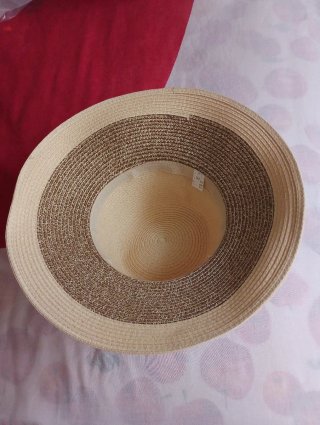 Sombrero di paglia donna beige e marrone