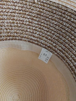 Sombrero di paglia donna beige e marrone