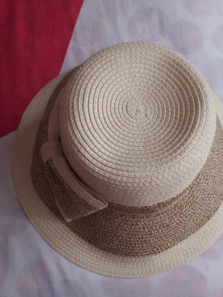 Sombrero di paglia donna beige e marrone