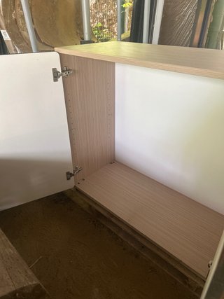 Armario auxiliar 2 puertas, Blanco y roble claro