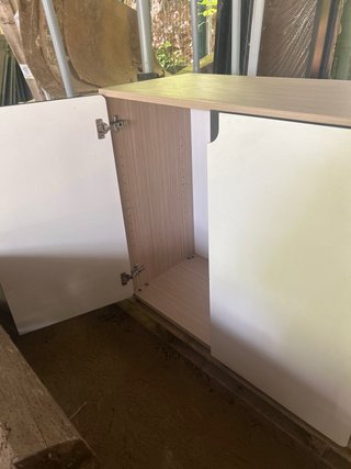 Armario auxiliar 2 puertas, Blanco y roble claro