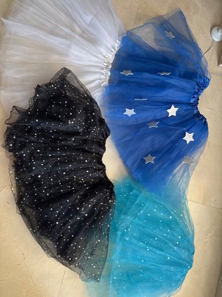 Lote 4 Tutús Tul Estrellas
