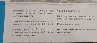 Plancha Grill Eléctrica ABRHIL Nuevo sin usar