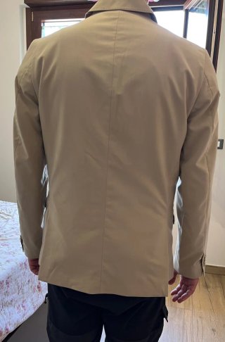 Giacca monopetto beige