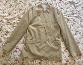 Giacca monopetto beige
