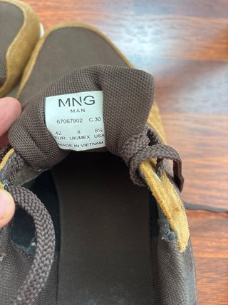 Zapatillas deportivas Mango marrones talla 42