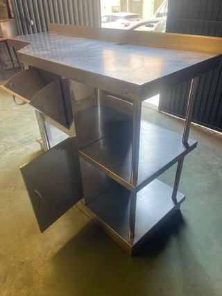 Mesa Acero Inoxidable Cafetera