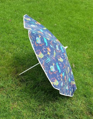 PARASOL SOMBRILLA Azul de Tela 140cm diametro