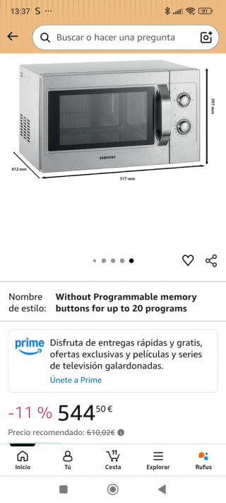 Horno Microondas Samsung