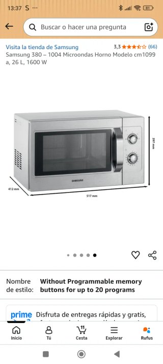 Horno Microondas Samsung