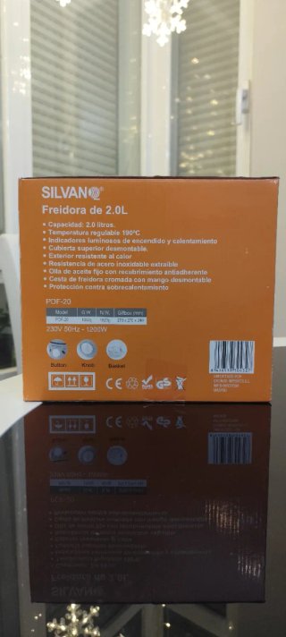 Freidora Eléctrica Silvan 2.0L 1200W