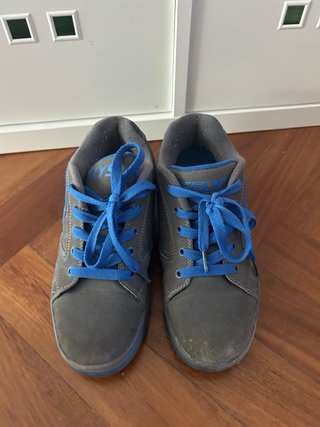 Zapatillas Heelys Ruedas Azul/Gris Talla 36.5