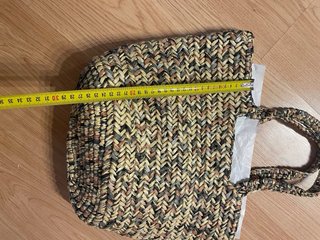 Bolso Capazo Trenzado Multicolor