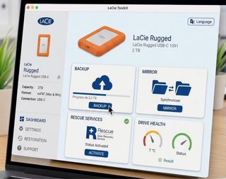 Disco Duro Externo LaCie Rugged 2TB USB-C