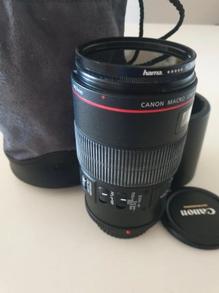 Canon EF 100mm f/2.8L Macro IS USM Parasol Filtro