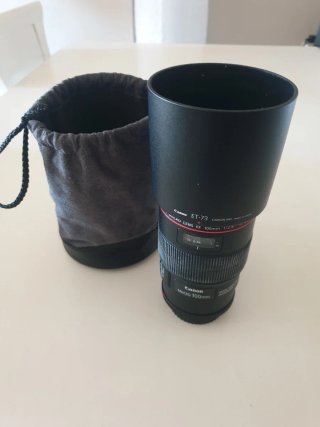 Canon EF 100mm f/2.8L Macro IS USM Parasol Filtro