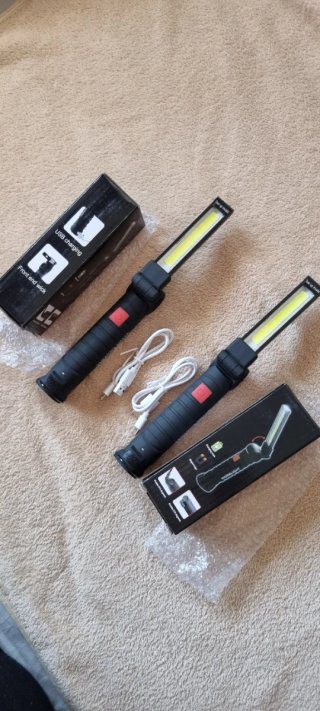 2 torce LED ricaricabili USB