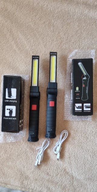 2 torce LED ricaricabili USB