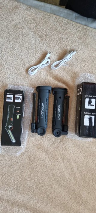 2 torce LED ricaricabili USB