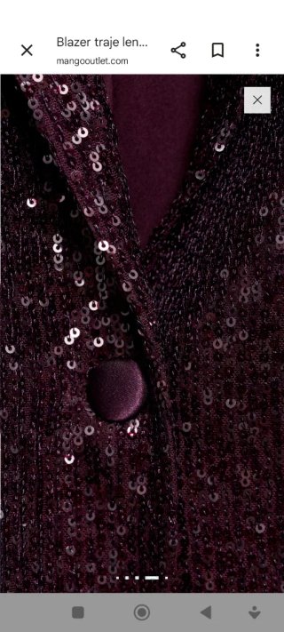 Blazer Lentejuelas Vintage Morado