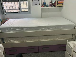 Cama nido con 2 colchones