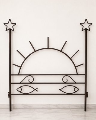 Cabecero forja Cama 90 Diseño Sol y Peces